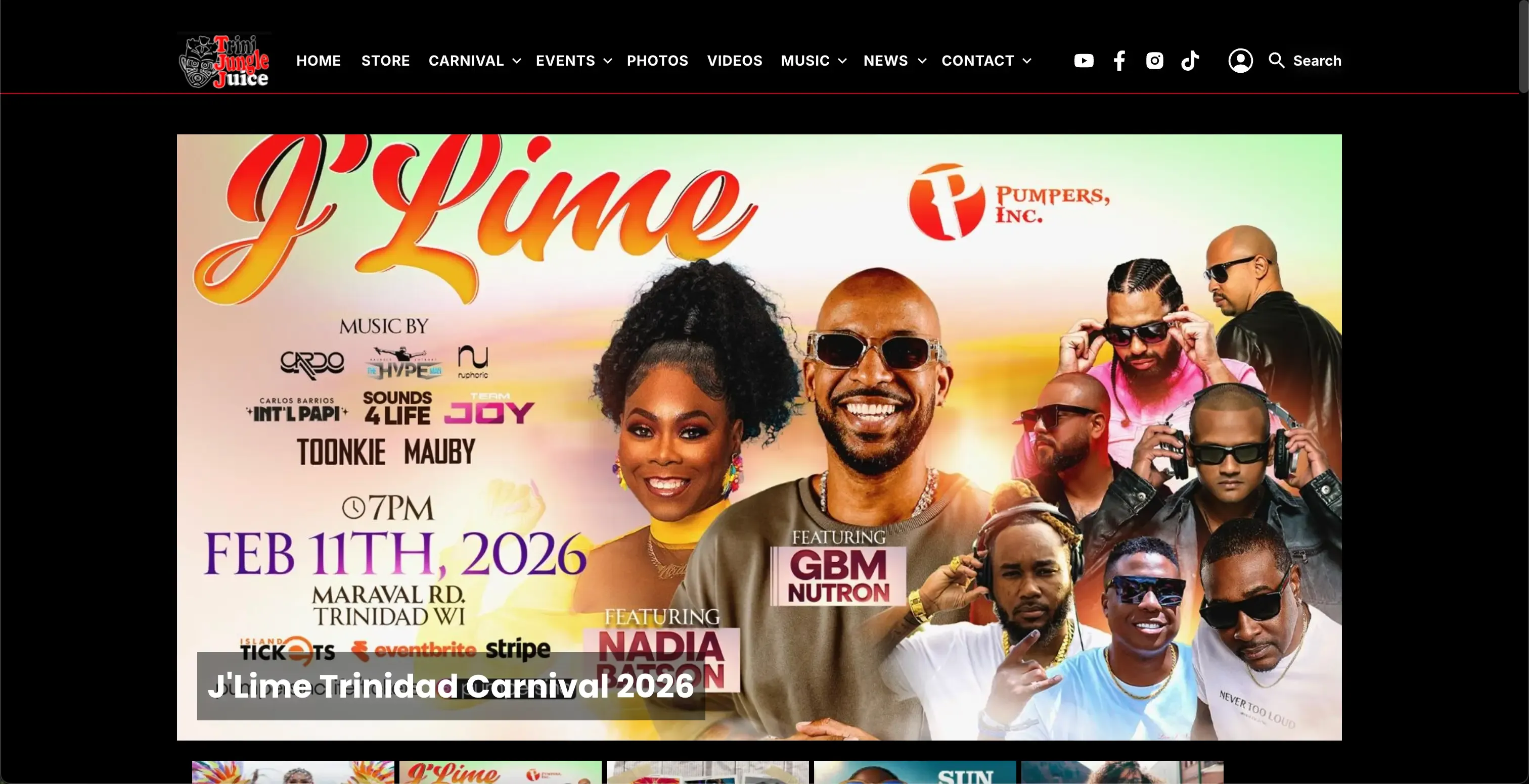 TriniJungleJuice (TJJ) - A Global Carnival Platform