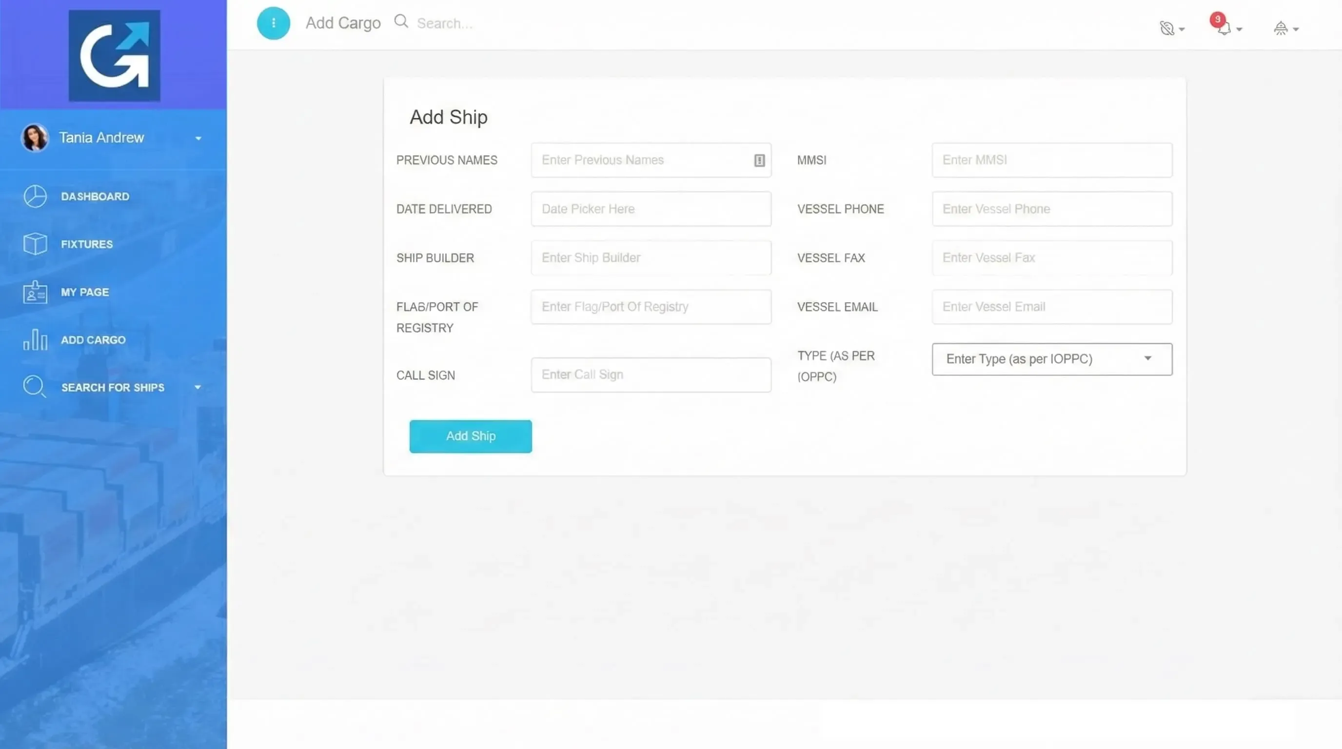Global Maritime Chartering Platform