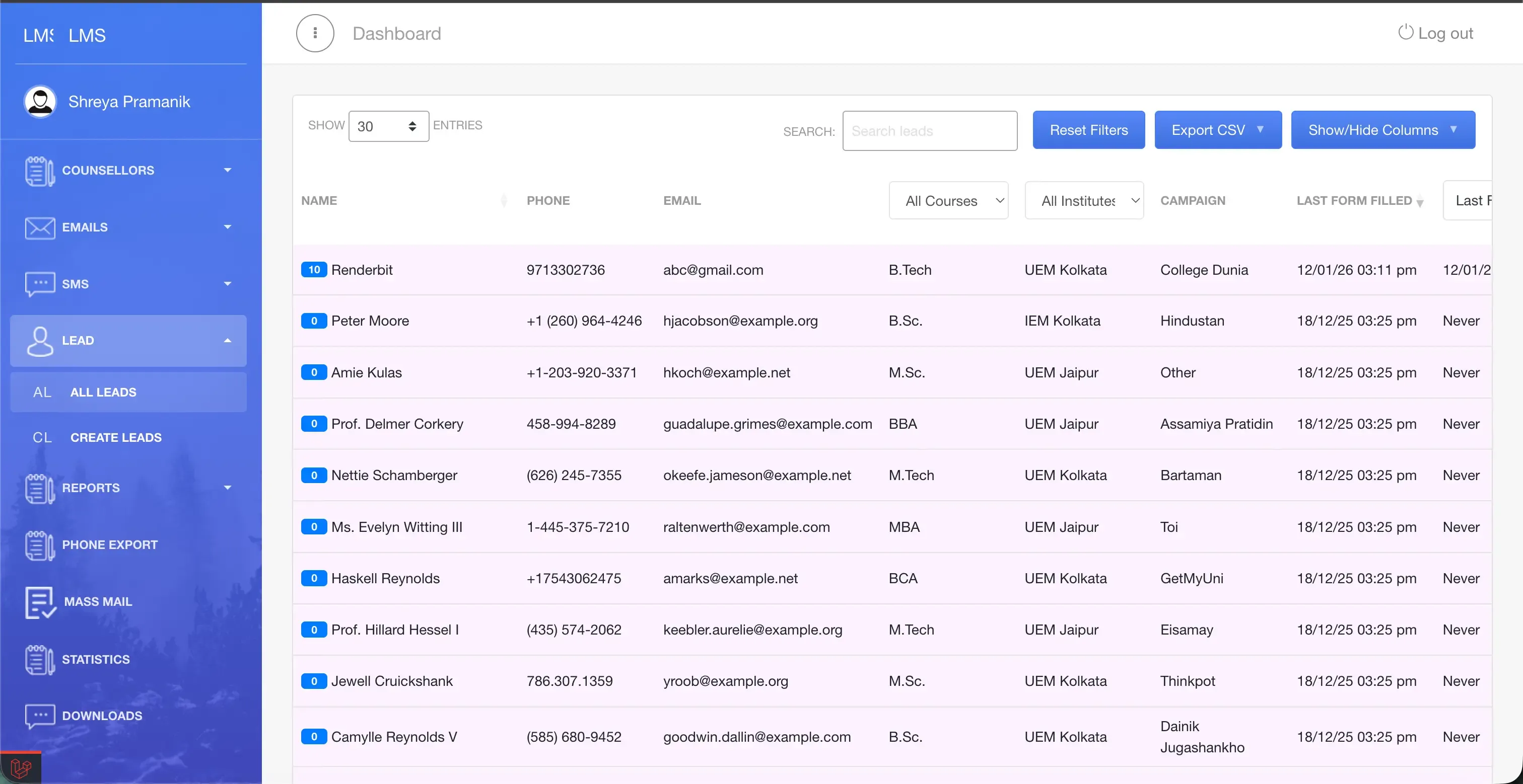 Lead Management Ecosystem for Higher Ed