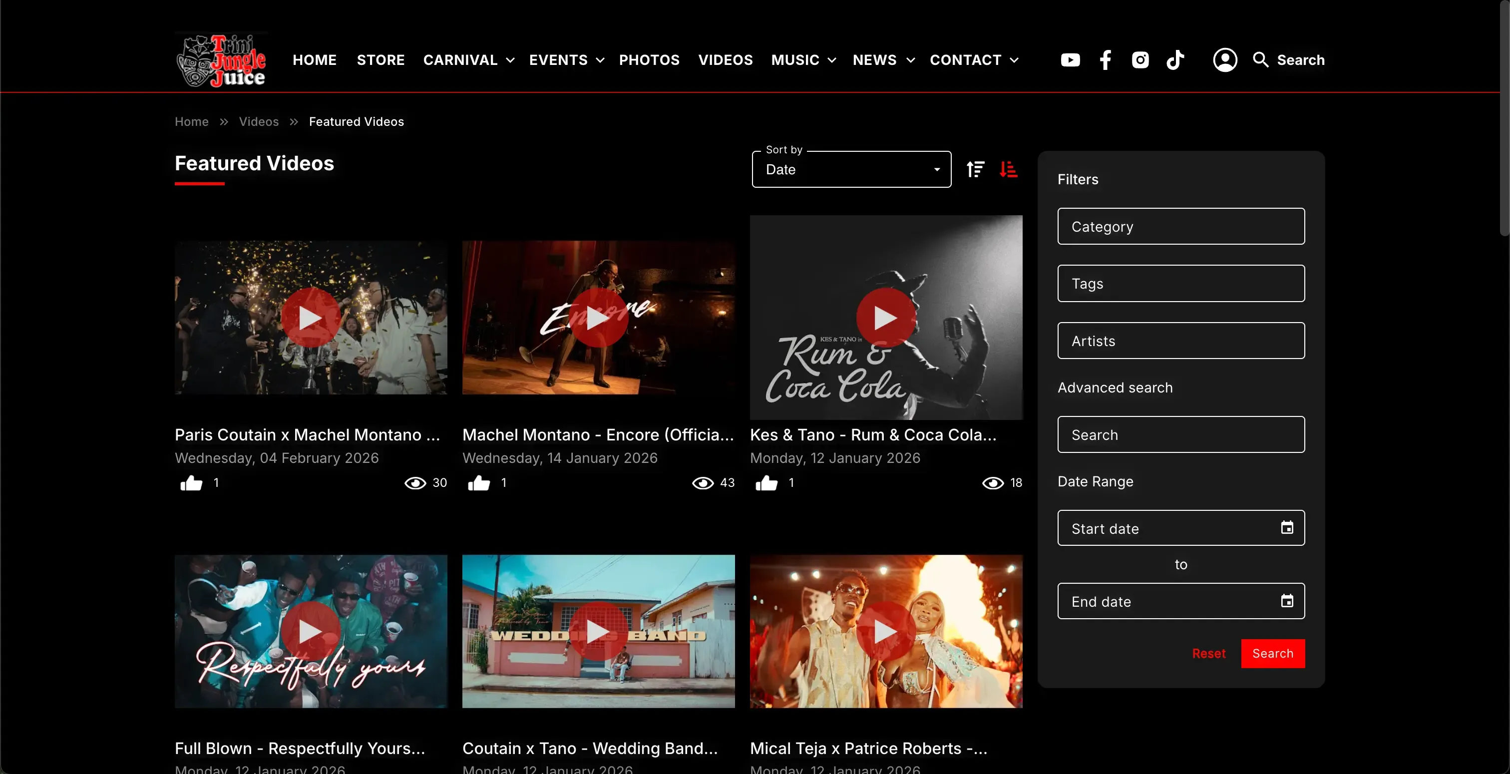 TriniJungleJuice (TJJ) - A Global Carnival Platform