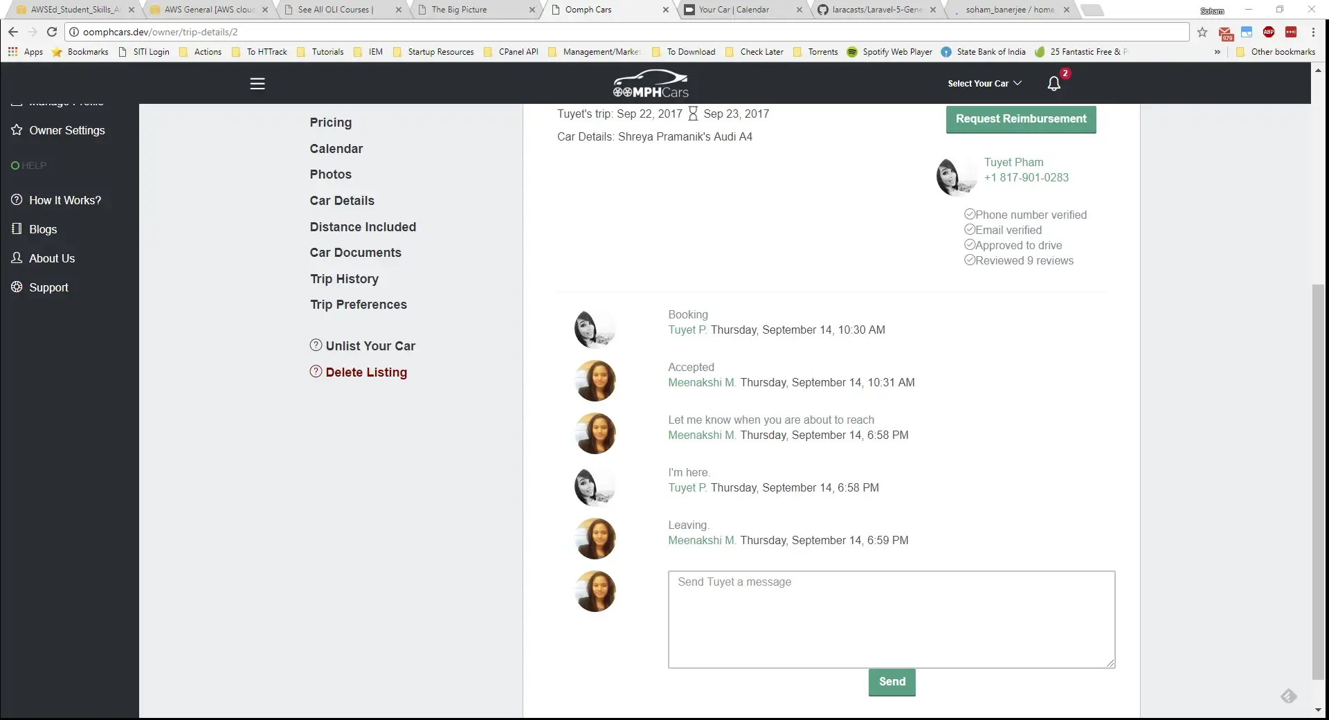 Oomph Cars: Peer-to-Peer Car Rental Marketplace