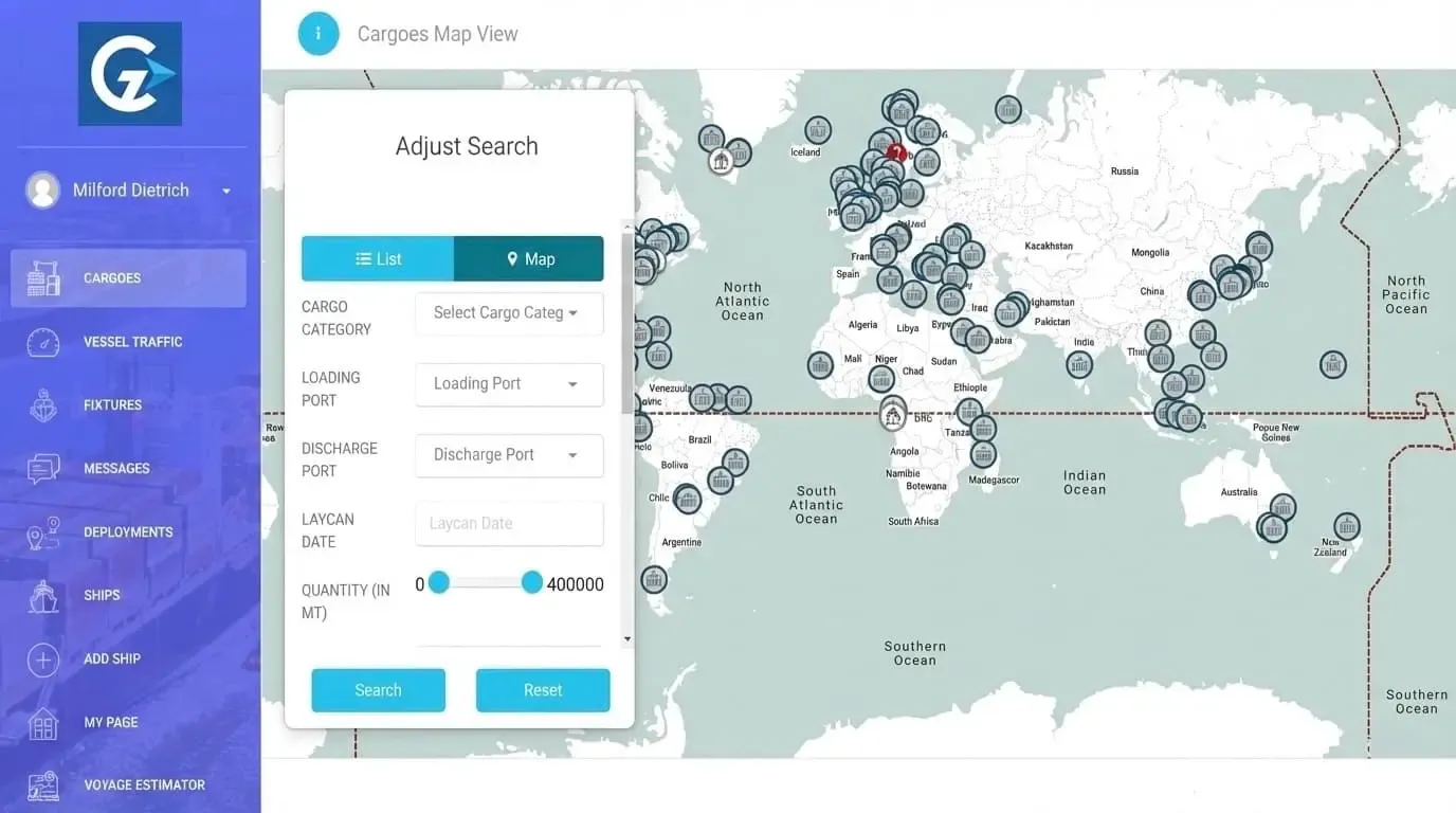 Global Maritime Chartering Platform
