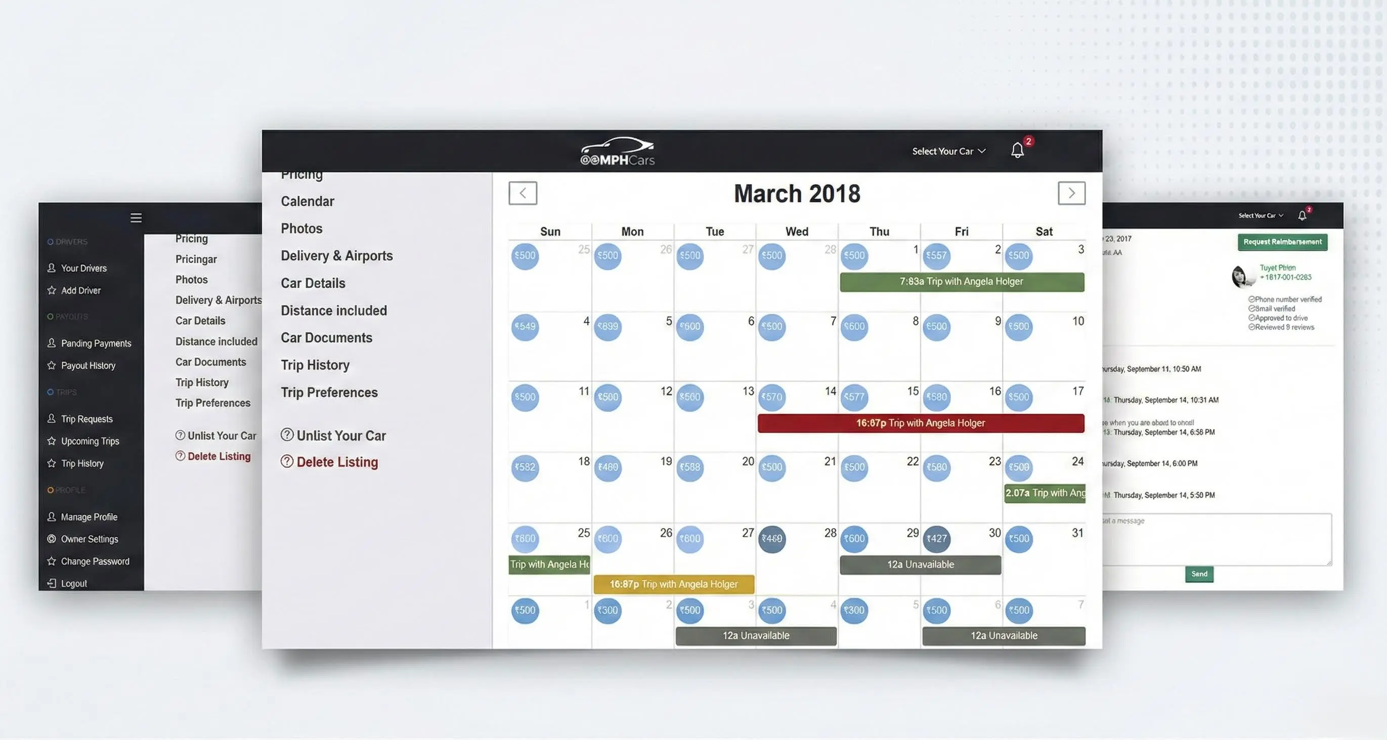 Oomph Cars: Peer-to-Peer Car Rental Marketplace